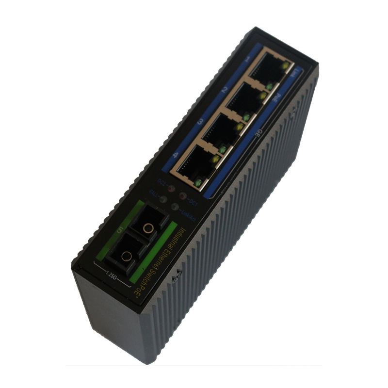 1光4電千兆工業(yè)級以太網(wǎng)交換機(jī) OX-205G-1GS4GT-SC20