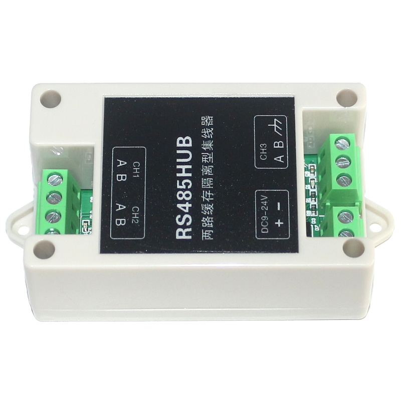 Industrial grade dual cache isolated RS485 hub OX-2201