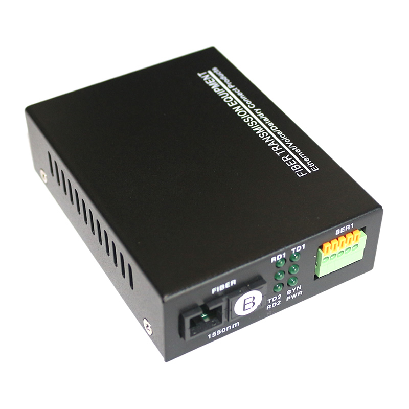 袖珍型2路RS232/485數(shù)據(jù)光貓 光纖收發(fā)器 OX-377SM-FCAB系列