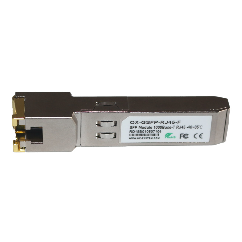 工業(yè)級千兆SFP電口光纖模塊 OX-GSFP-RJ45-F