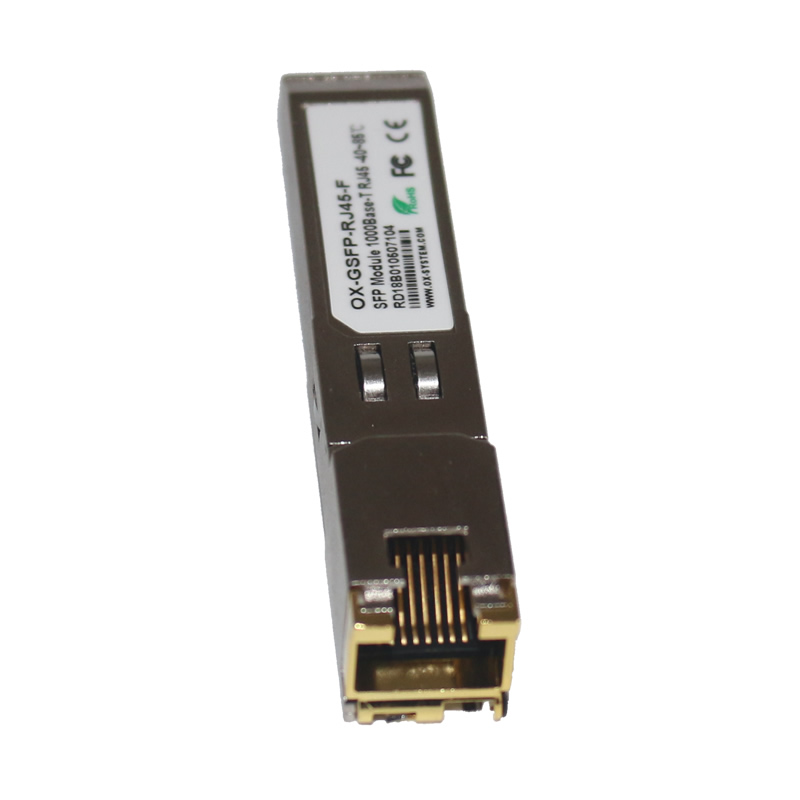 工業(yè)級千兆SFP電口光纖模塊 OX-GSFP-RJ45-F