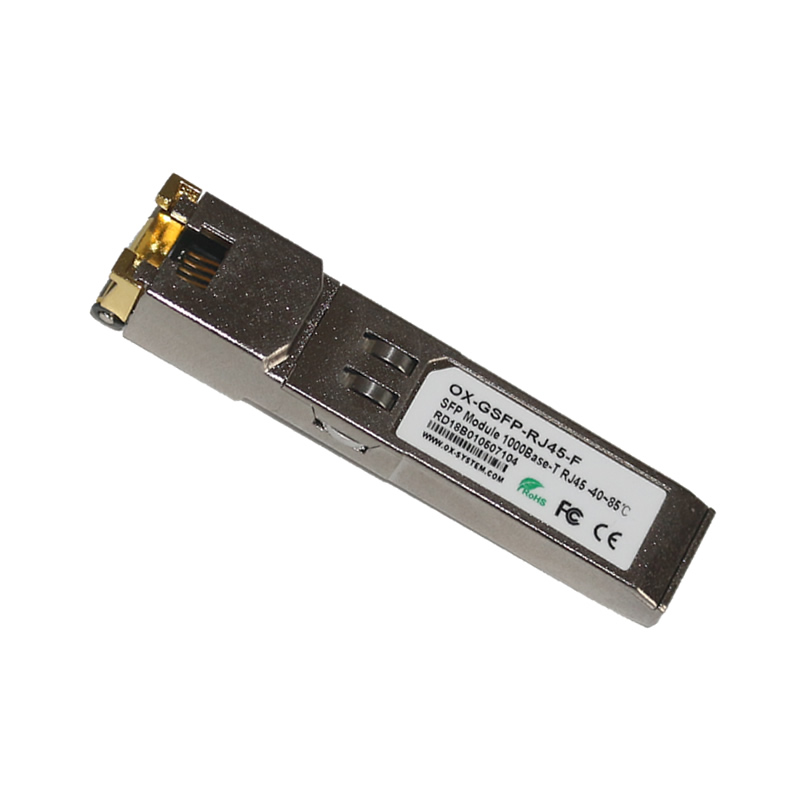 工業(yè)級千兆SFP電口光纖模塊 OX-GSFP-RJ45-F