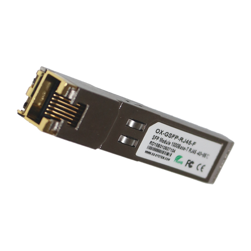 工業(yè)級千兆SFP電口光纖模塊 OX-GSFP-RJ45-F