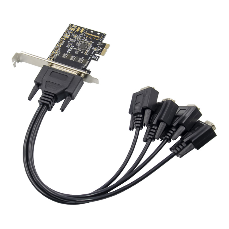 4口RS232 PCI-E高速多串口卡 OX-MSC614