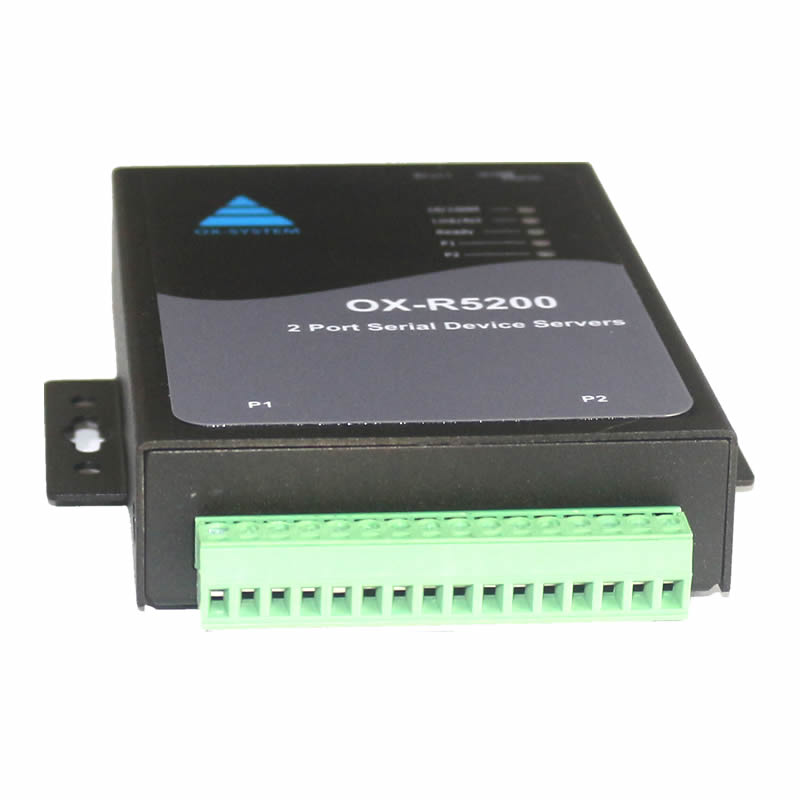 2口端子式RS485/RS422串口服務(wù)器 OX-R5202T
