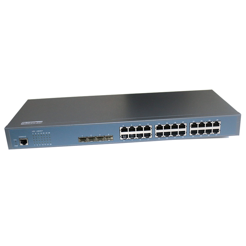 Industrial grade Gigabit 4 Optical 24 Electric 1 Console Port Ethernet Switch OXT-IS2528C