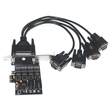 4口RS-485/422 PCI-E光電隔離高速多串口卡 OX-MSC624I