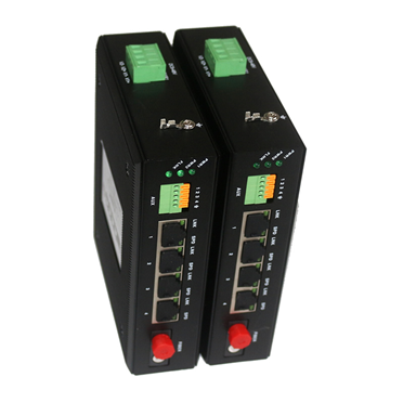 工業(yè)級4路百兆電口+2路串口光端機 OX-PGF4R1
